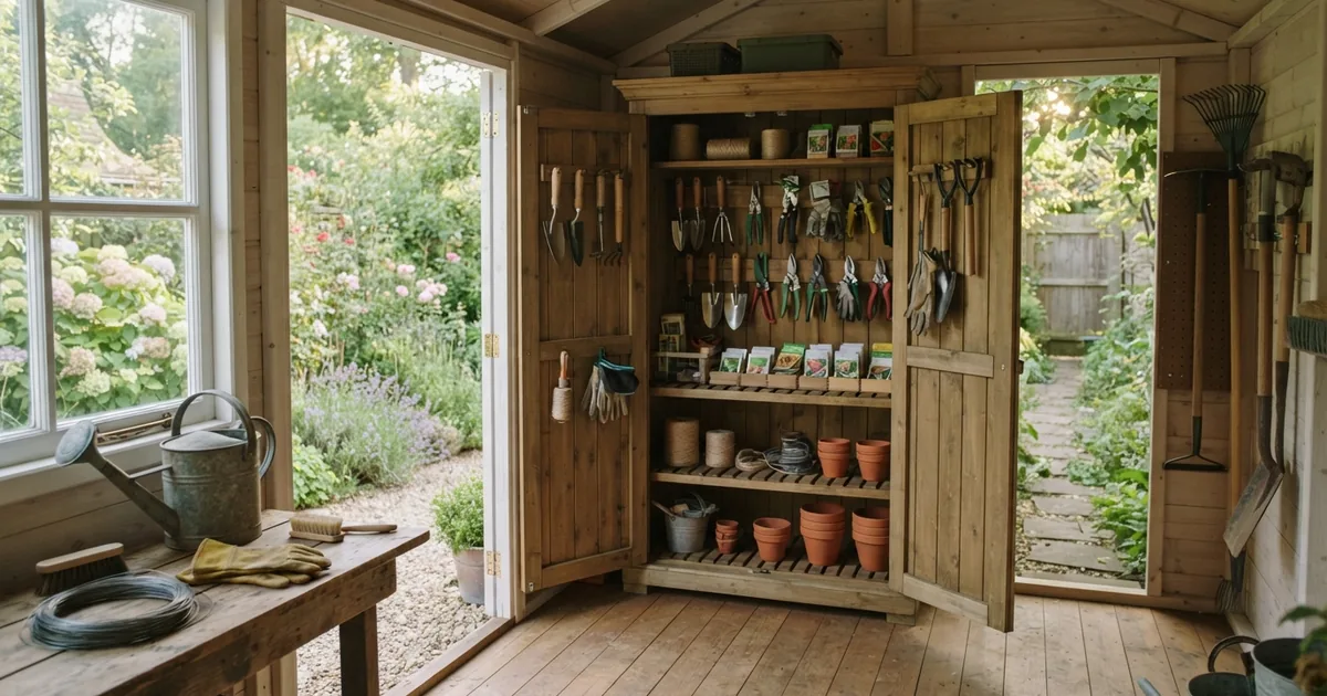 Der perfekte Garten Werkzeugschrank für mehr Struktur im grünen Paradies