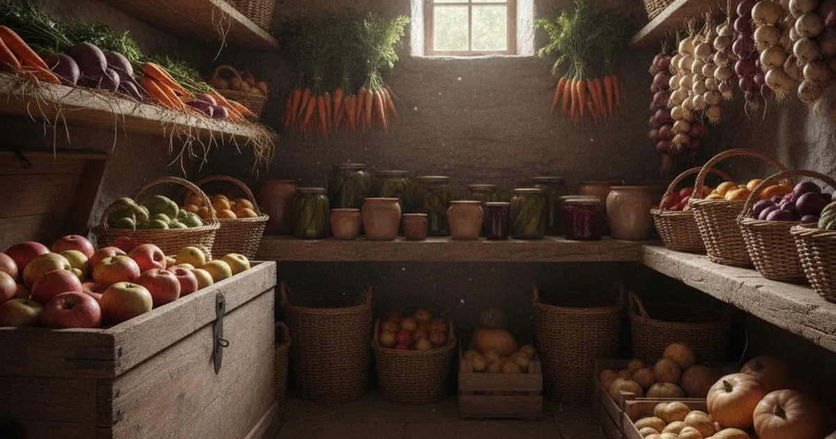 Ernte richtig lagern: So bleiben Gemüse und Obst den Winter über frisch